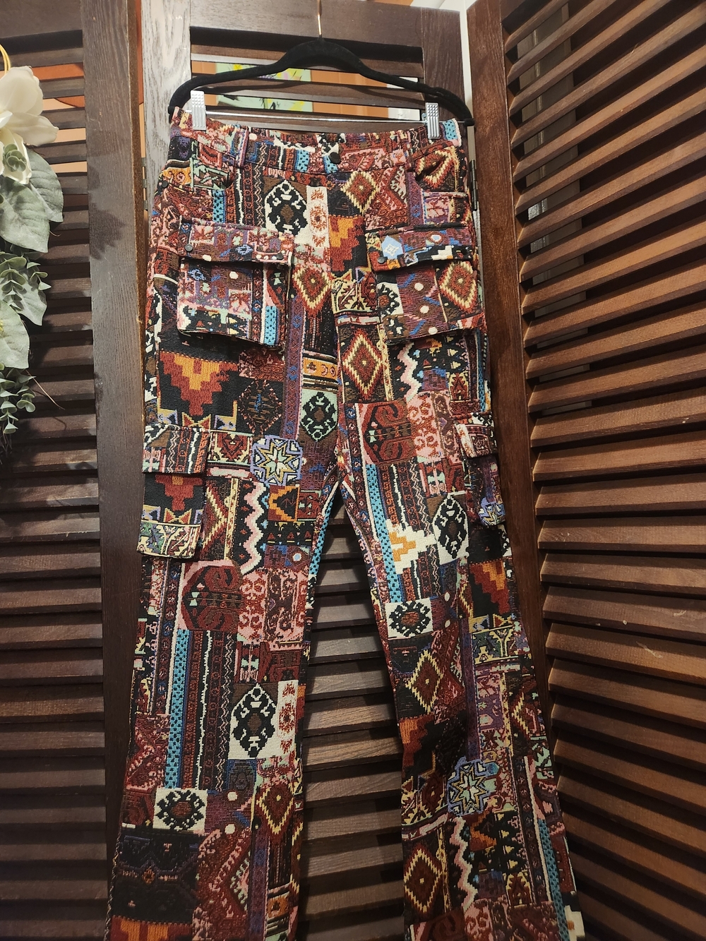 Rockstar Original Tapestry Patchwork Print Cargo Pants - Multi - Picture 2 of 7
